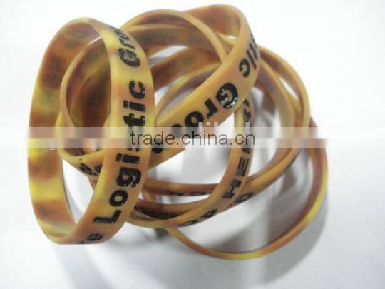 Multi Colour Swirl Silicone bands