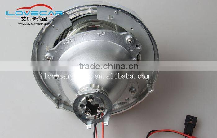33w/35w dual color led angel eye projector lens, auto DRL/turning light hid xenon projector lens for h1