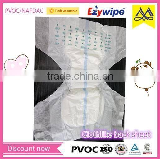 New cloth-like back sheet adult diaper, velcro soft fabric adult nappies, disposable adult diaper