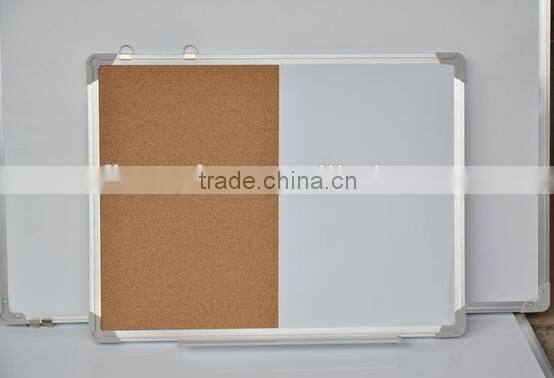 aluminum material school bulletin board / cork board