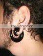 UV Ear Spiral,transparent white stretchers body piercing jewelry