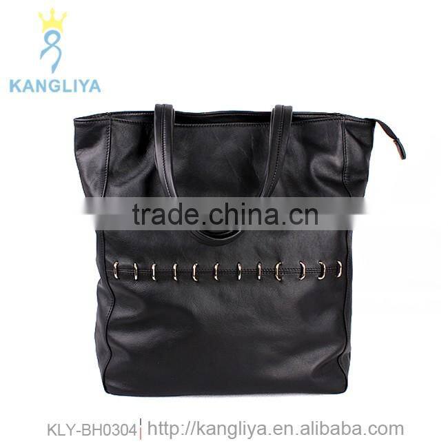 Popular european branded shopping bag long style tote bags big casual ladies handbag