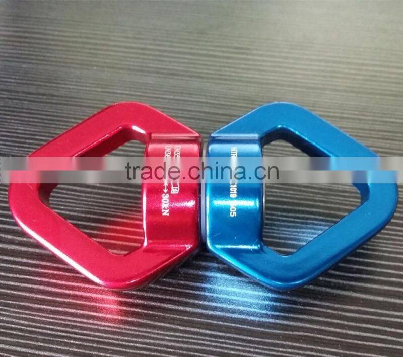 Heavy duty double loop spinning swiveltree swing strap swivel