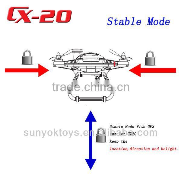 CX20 RC Quadcopter with GPS Altidude Hold System, Quadcopter GPS