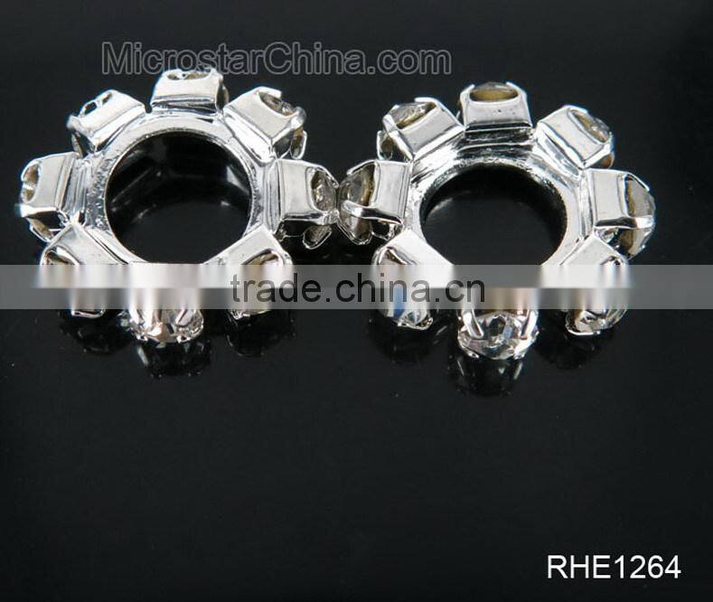 Fashion design crystal charms rhinestone connector for bikini