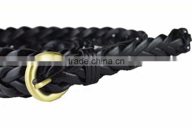 Drop Shipping 2cm Wide 100% Handmade Weave Belt For Girl