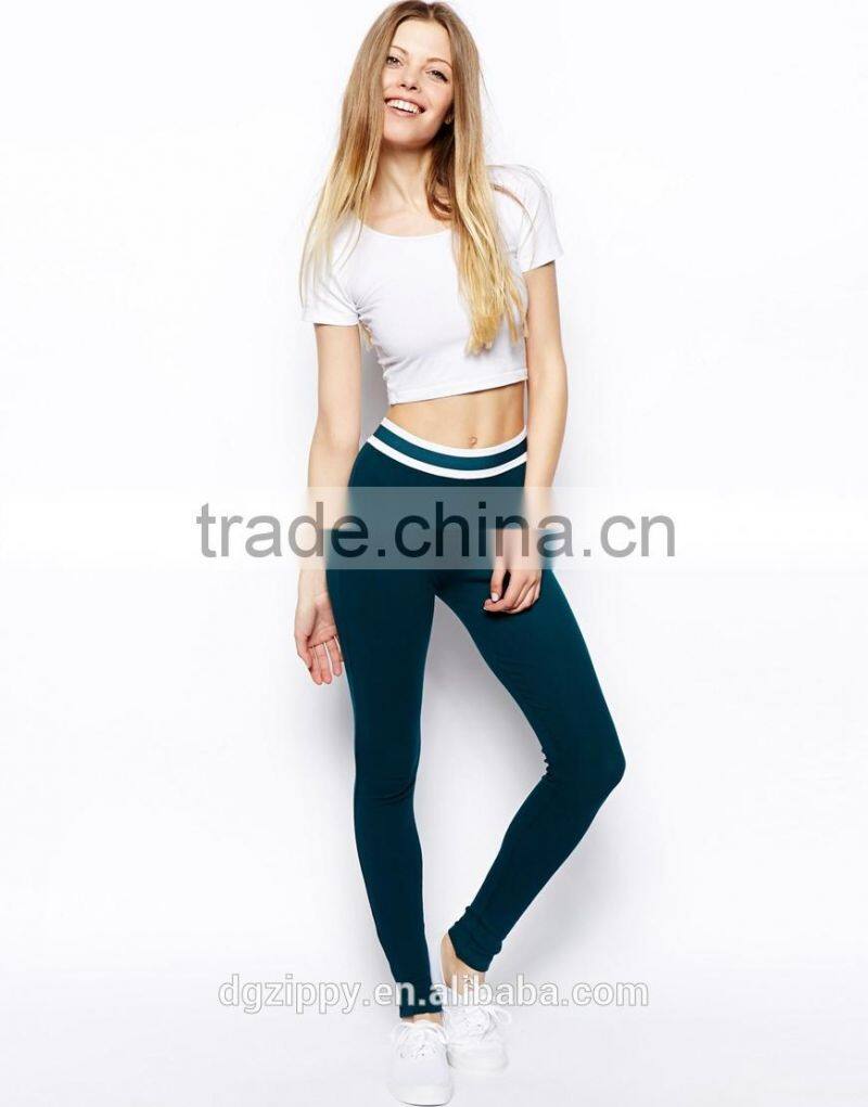 Wholesale pants elasticated waist fitness women palazzo pants