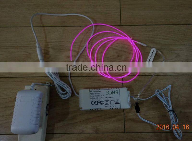 "Polar light 3"OD:2.6mm Red EL WIRE AC110V-240V 40M-60M EL WIRE INVERTER
