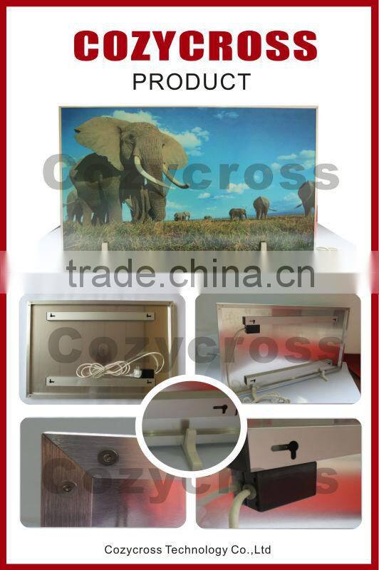 New generation home decorated infrared carbon crystal panel heater for living room