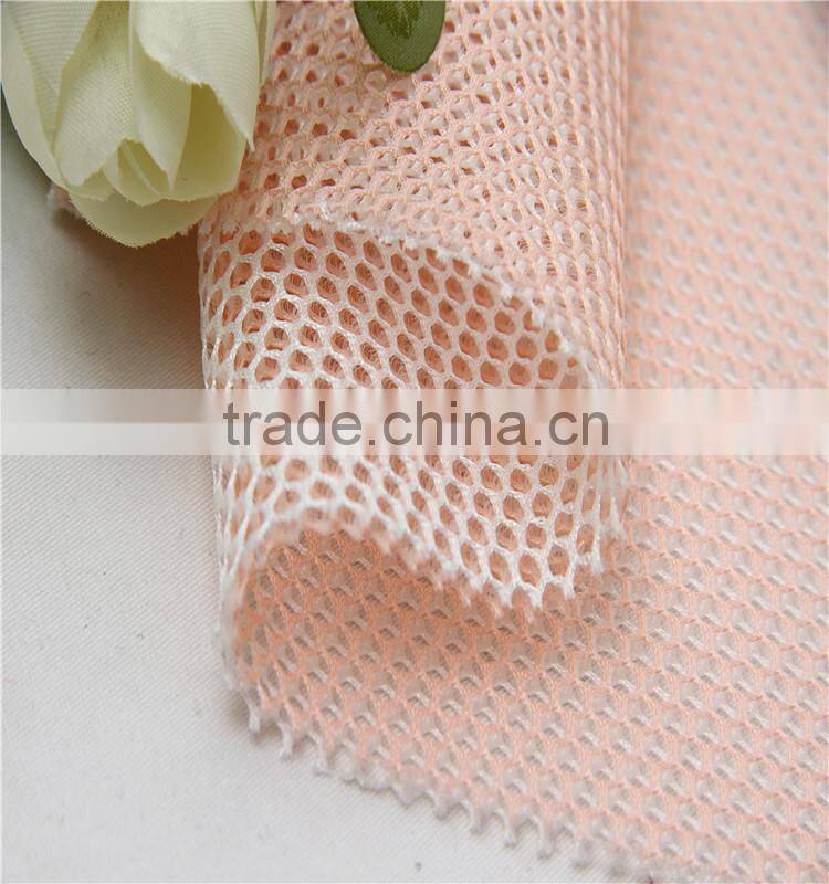 HOT SALE Cationic color hole polyester mesh fabric