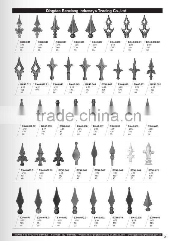 decorative wrought component iron scroll grill