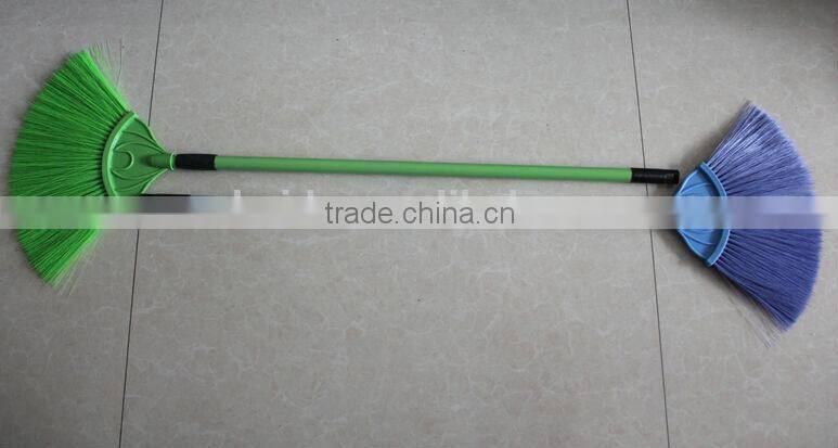 Inner locking metal /steel handle withTelescopic colorful broom