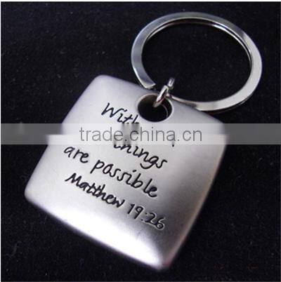 high quality promotion gifts metal customized key rings and key tags