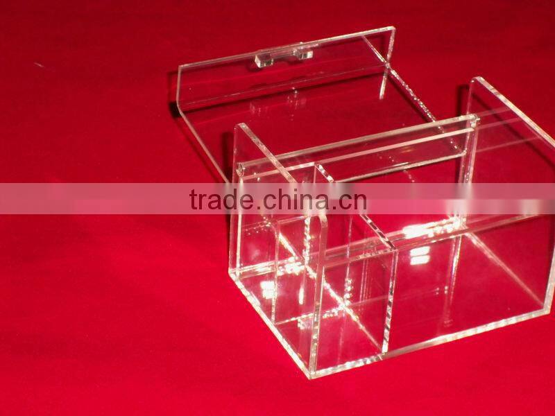 small plastic storage box for tea organizer