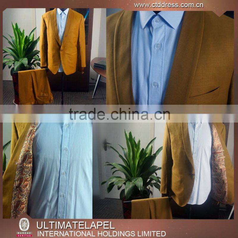 Slim leisure suit blazers design custom suits for men factory