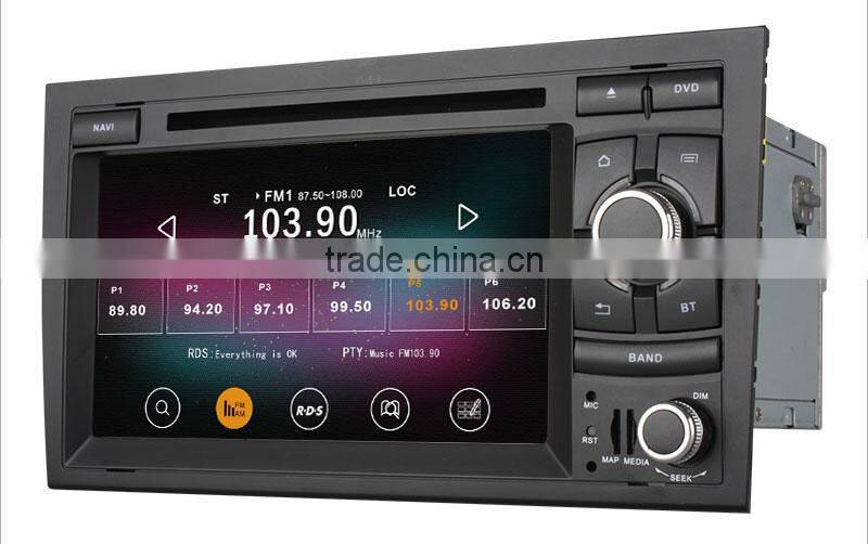 Wholesale price Quad Core Rk3188 Android 4.4 up to android 5.1 Auto Radio player for Audi A4 2002-2008 1024*600 2G RAM