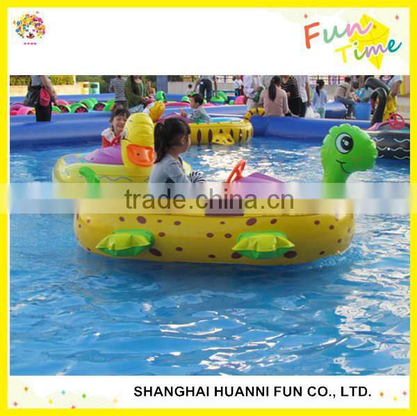 Newest animal tube bumper boats for sale, new design amusement water electric bumper boat
