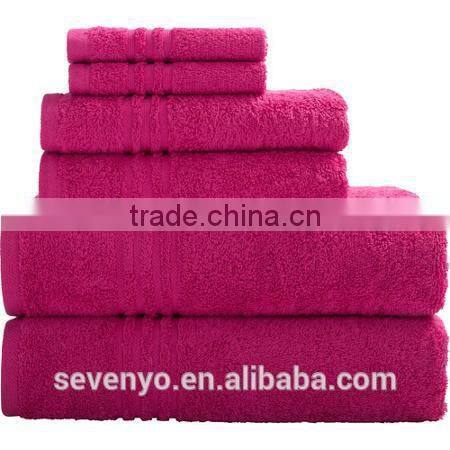 High quality multi-color hotel towel set China manufacturer
