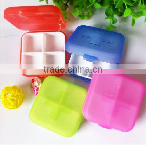 Plastic travel portable led pill box with lock