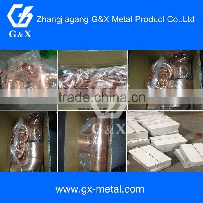 red Copper Pipe Fittings copper cap tube end