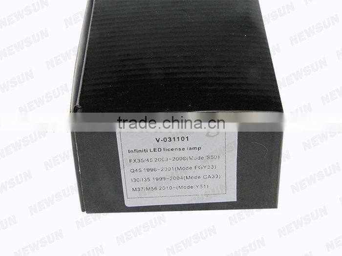 Xenon White Canbus Error Free LED Car Light Led Number Plate Lights For Infiniti 130/135 M37/M56