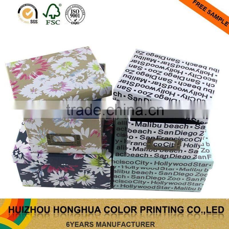 Paper Box Cardboard Small Storage Box for household