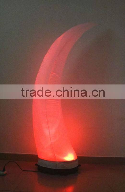 curved LED lighting inflatable cone