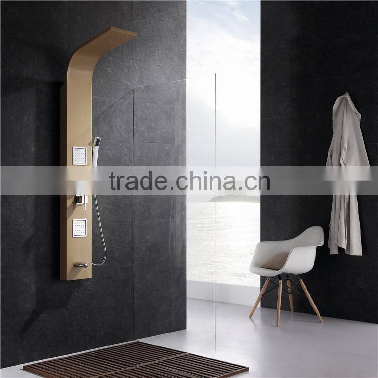 Durable luxury multi-functional aluminum-alloy shower panel shower column