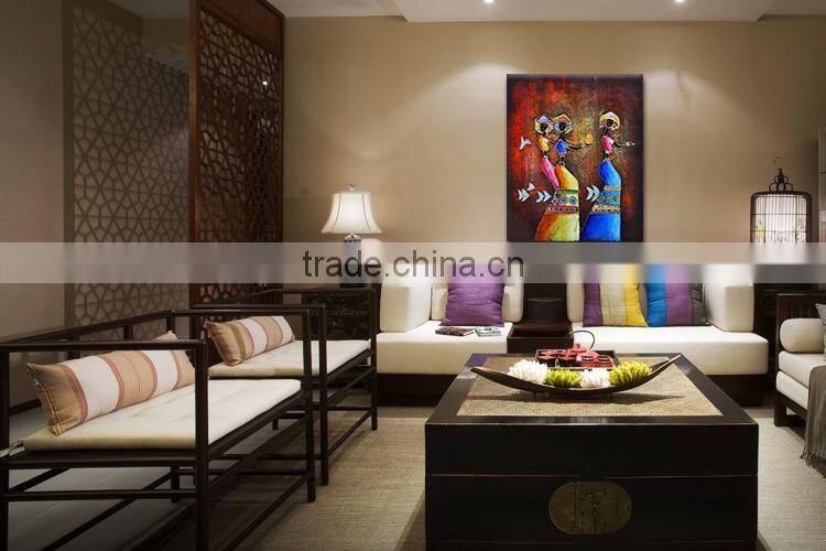 Beautiful Lady Figure Decorative Black African Painting