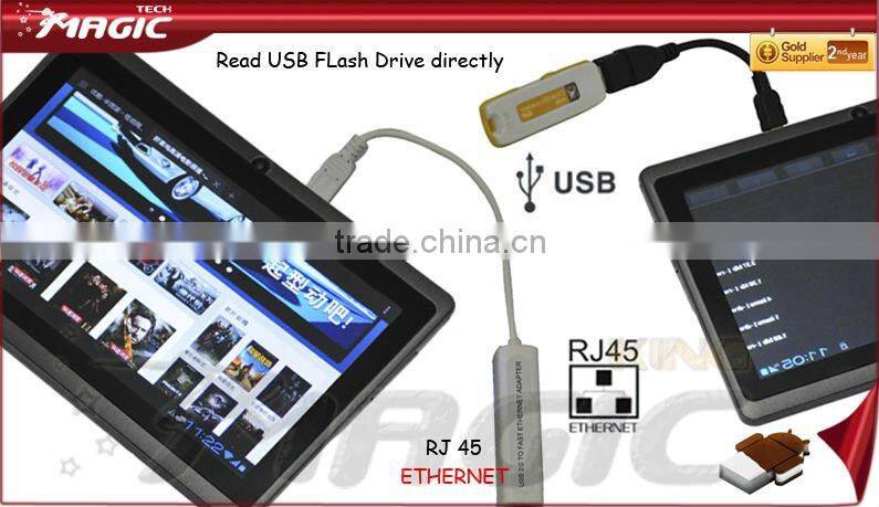 7 inch capacitive touch screen android tablet pc video call