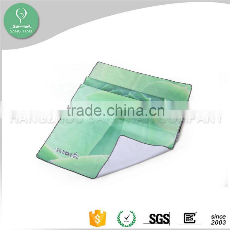 Yoga sports protective printed microfiber yoga towel for travel or camping