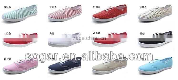trendy very comfortable women rubber sole canvas shoes flat sole classic