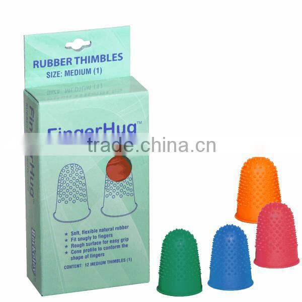 Quality Flexible Rubber Thimble, size 00,0,1,2,3 Finger Cone Thimble