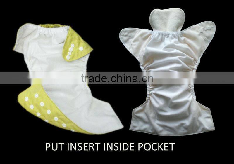 Wholesale absorbent High quality Baby cloth diaper insert bamboo charcoal cotton hemp microfiber insert