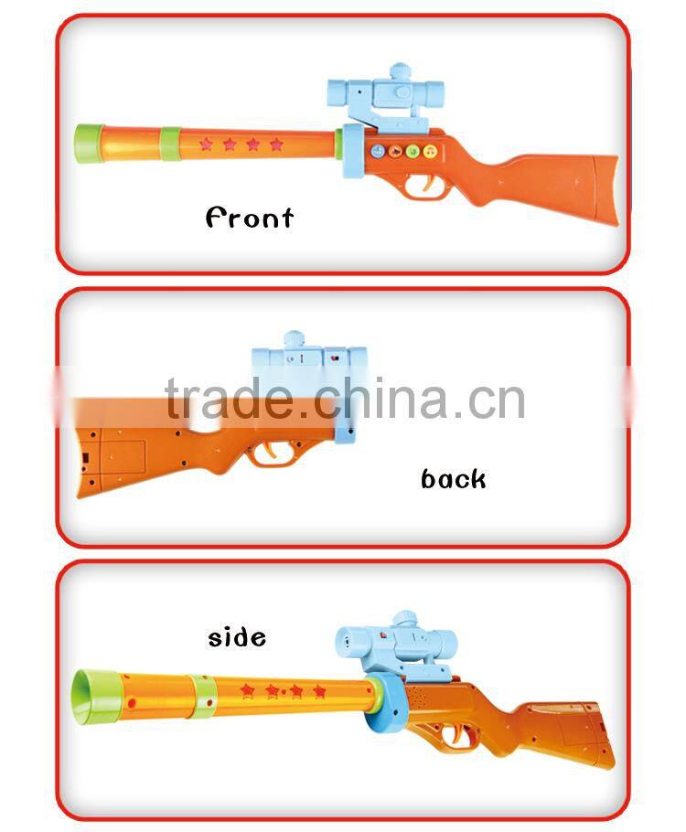 AK-2288B Pistola de juguete with laser,promotion gift electric gun with sound & music