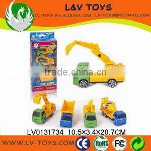 Wholesale die cast pull back car trailers with light and sound 12 in 1