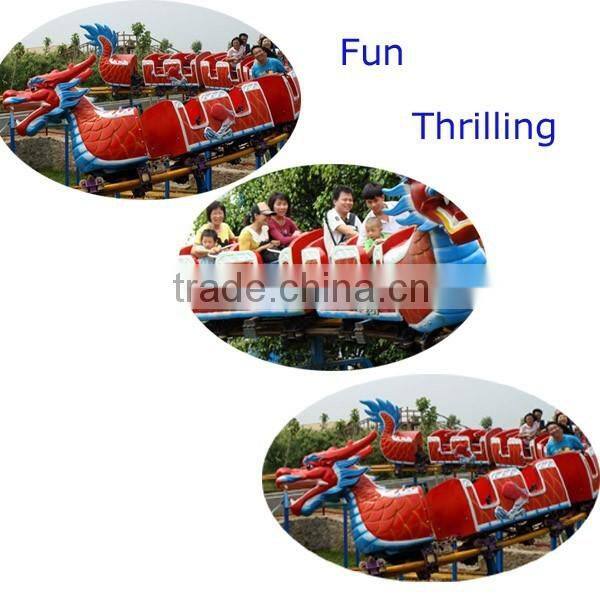 Super attractive amusements rides mini electric track train slide dragon train for sale