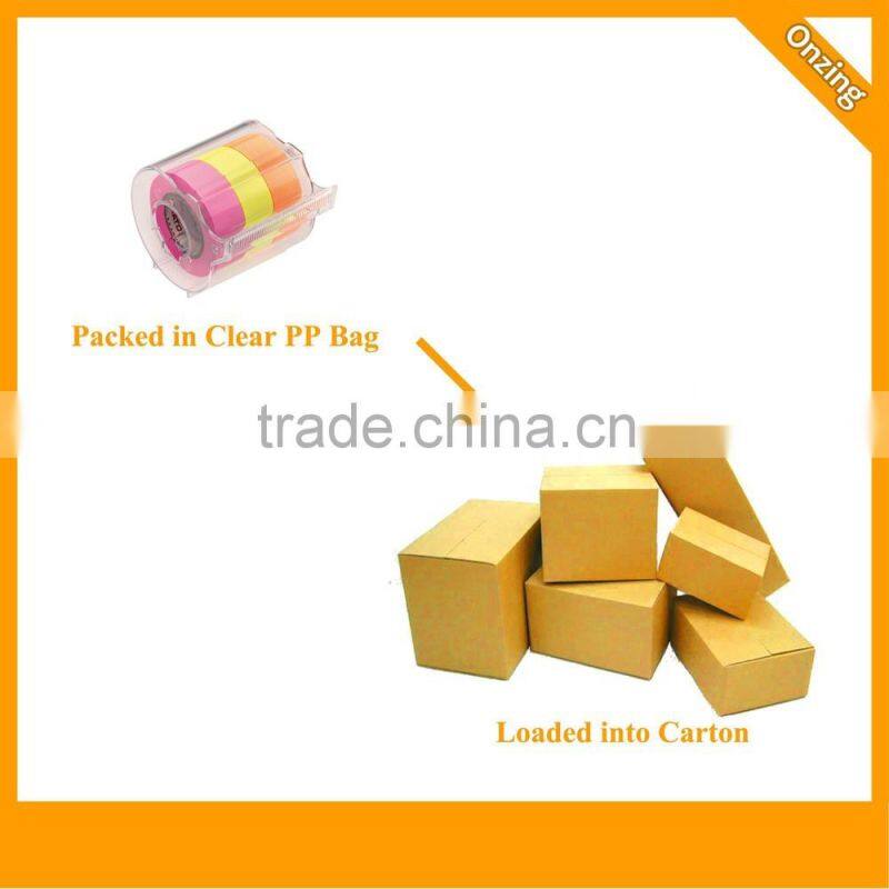 Onzing high quality roller sticky notes with dispenser