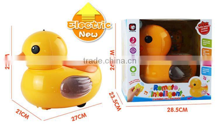 Hot selling Remote control Intelligent Baby Toys Yellow Duck