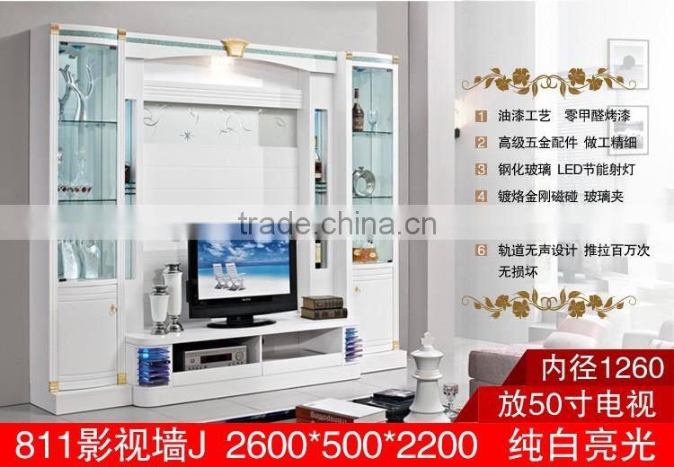 new arrival wooden furniture lcd tv stand western-style modern tv stand