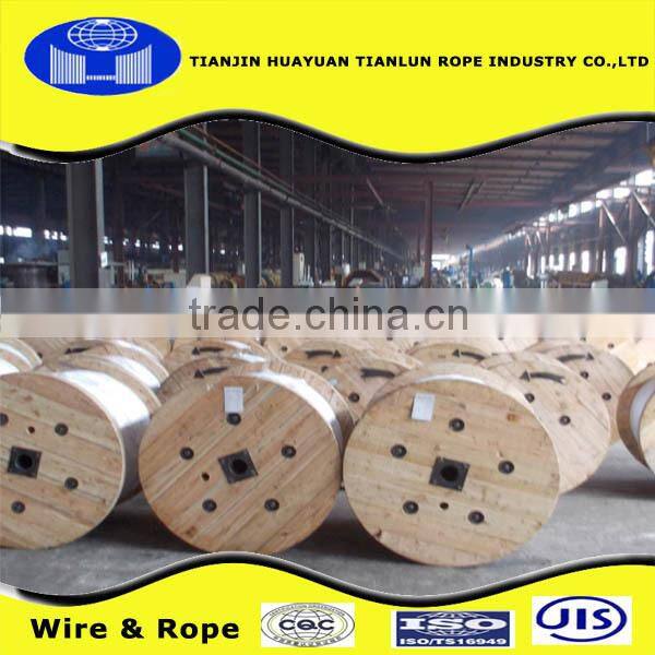 EXW!10mm 34*7+FC /36*7+FC hot dipped galvanized steel wire rope from Tianjin Huayuan