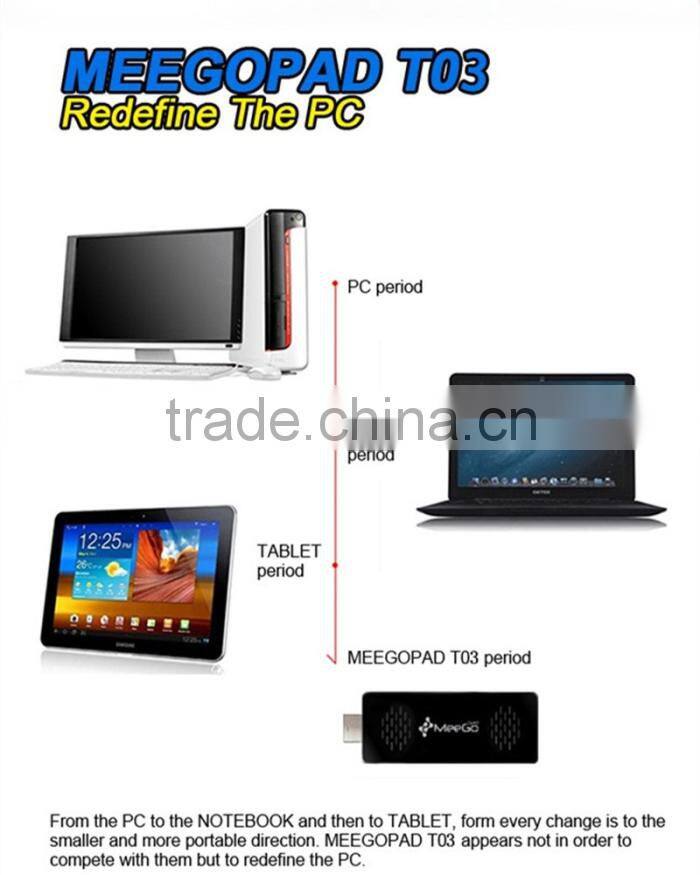 Meegopad T03 Quad Core Win+Android With Smart Quiet Fan Mini Pc 2Gb / 32Gb Intel Quad-Core Wifi Bluetooth Meegopad T03 Mini Pc