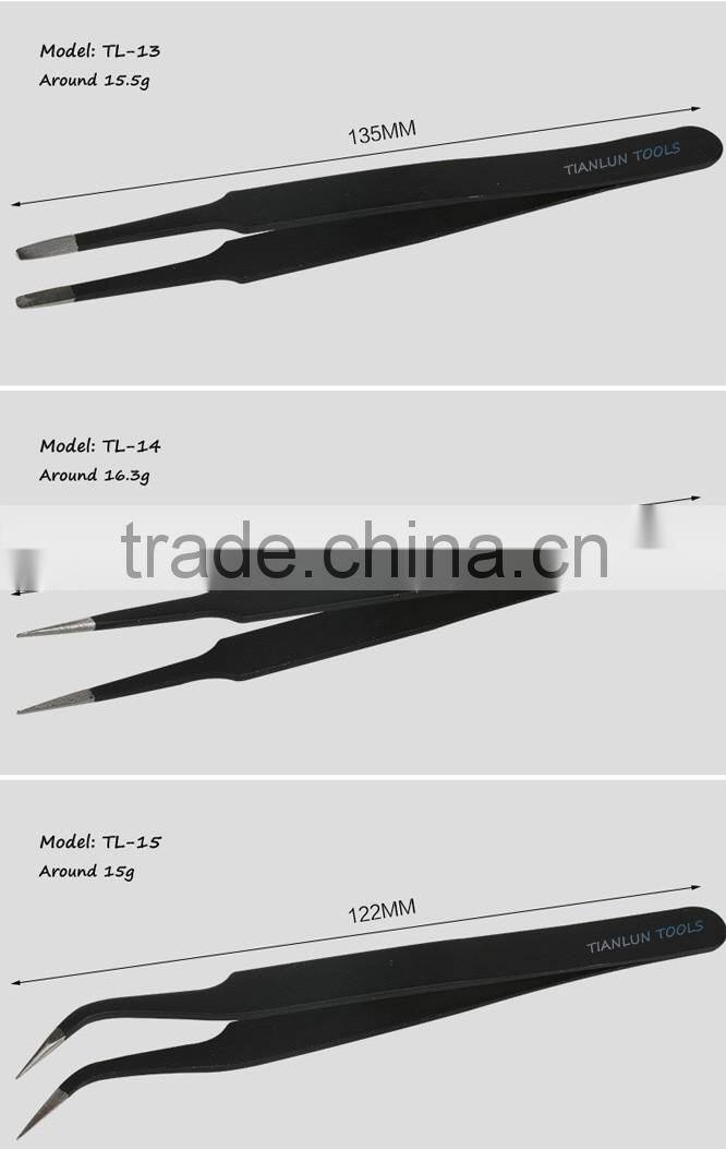 High Temperature Resistance ESD Stainless Steel Tweezers,Antistatic tweezers for mobile repair tools,smart medical ESD tweezers