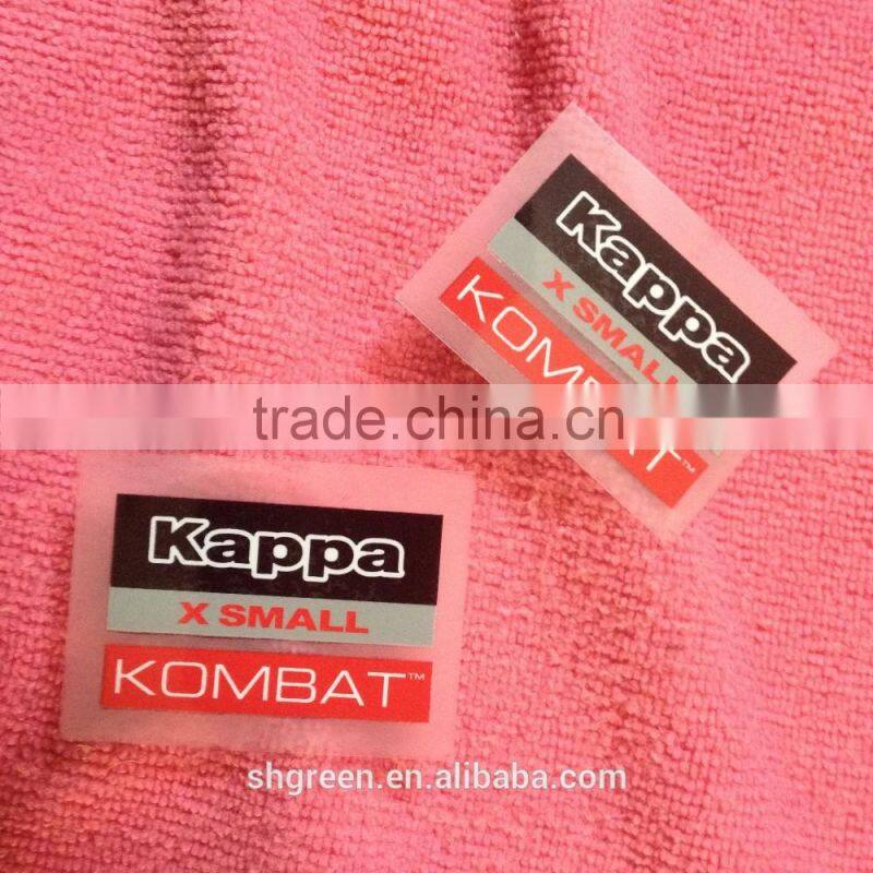 PET film heat seal,hot pressed transfer label for t-shirt