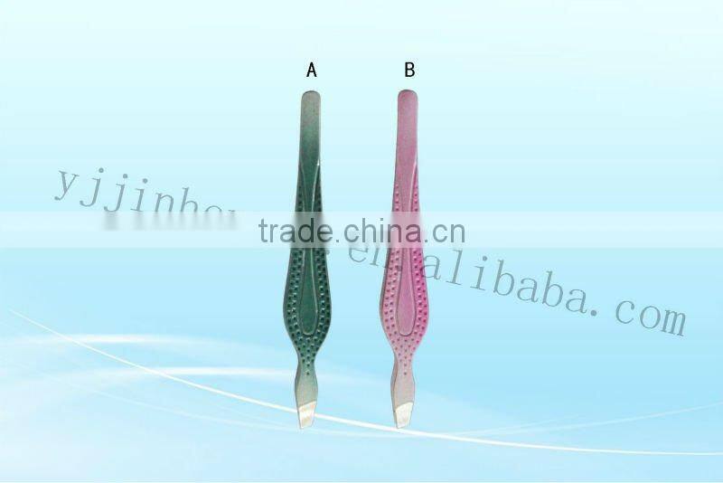 Plastic tweezers/tweezer beauty/eyelash extension tweezer