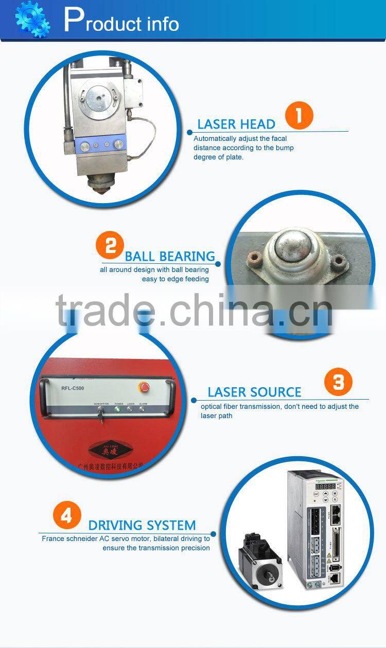 500W, 750W, 1kw,2kw,3kw, 4kw metal sheet cnc fiber laser cutting machine price with imported laser power