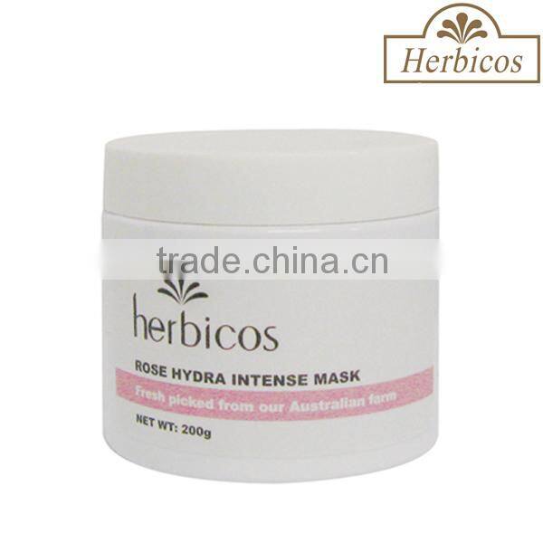 Private Label Cosmetic Facial Mask Cream Rose Hydra Intense Mask 200g