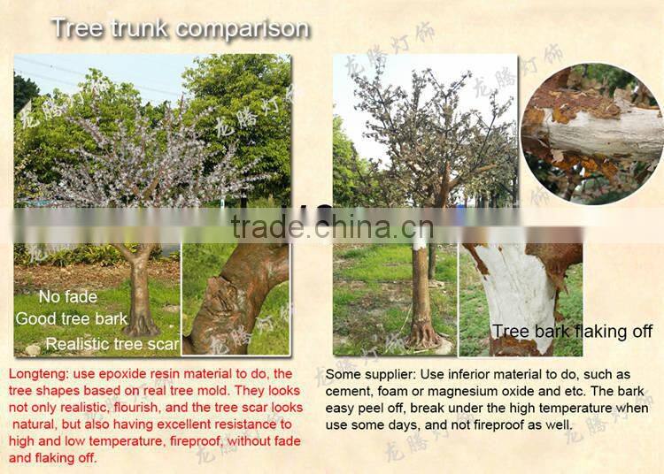 New products 2016 nature trunk Warm white led cherry blossom tree light