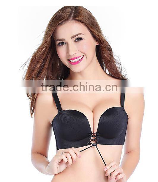 push up self-adhesive cloth silicone bra ladies sexy panty and bra sets