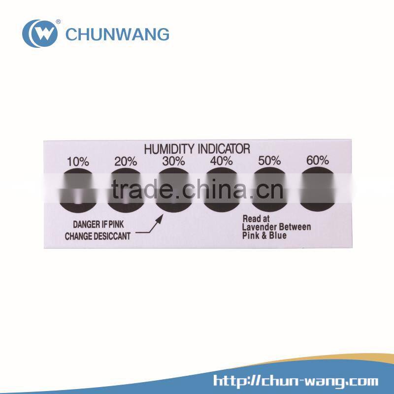Wholesale Price 10%-40% Humidity Indicator Card with 4 Dots